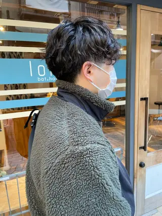 パーマ メンズ あずまぐち めぐみのヘアスタイル