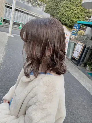ミディアム 👻ブリーチ/透明感 /栄/misaのヘアスタイル
