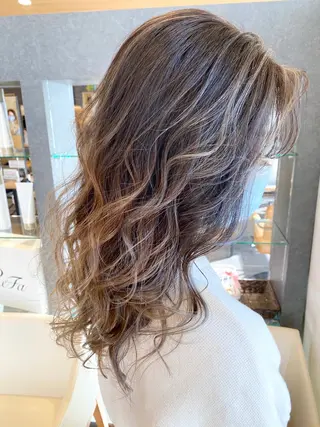 セミロング カラー Gain池下 レディースのヘアスタイル