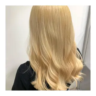 ロング カラー あべ ゆうかのヘアスタイル