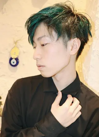 ショート カラー メンズ LAMP HAIR  ランプヘアー所属・徳永 博志のヘアスタイル