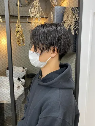 ショート パーマ メンズ メンズ特化 🦋KANOKO🦋のヘアスタイル