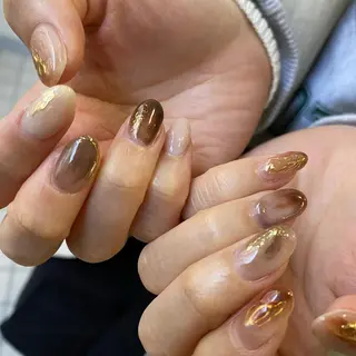 カラー ネイル scre as Etelのネイルデザイン