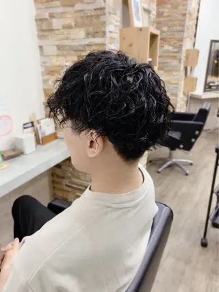 パーマ メンズ 薮内 香保里のヘアスタイル