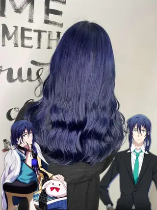 セミロング カラー 植田 /エクステ /ブリーチ/髪質改善のヘアスタイル