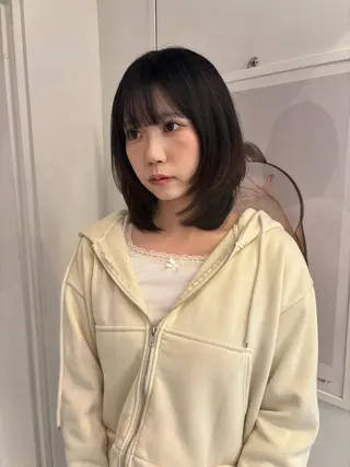 ミディアム riria/ショート /ブラウンカラー🎀のヘアスタイル