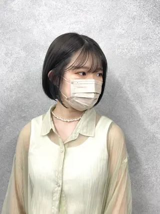 ショート カラー パーマ ヘアアレンジ メンズ キッズ ネイル マツエク・マツパ アイブロウ 韓国ボブ/髪質改善 ニュアンス特化RYOのヘアスタイル