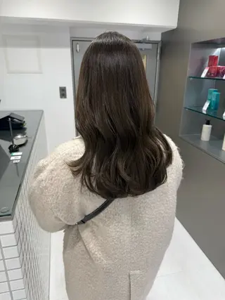 セミロング カラー ✨️今だけ無料✨️ 鶴田みなみのヘアスタイル