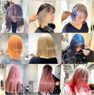 セミロング カラー ヘアアレンジ 🎗秋山勇 /三宮指名No.1のヘアスタイル