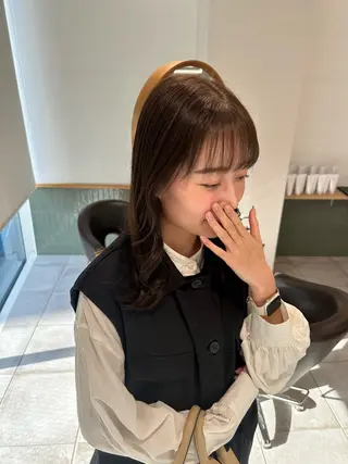 セミロング カラー キッズ オトナヘア🌸 harukaのヘアスタイル