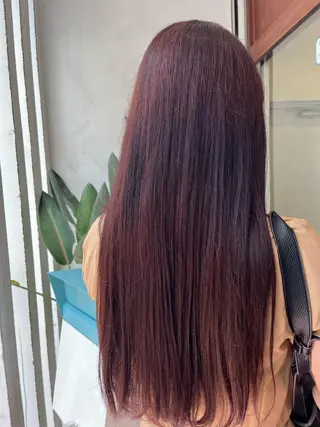 ロング カラー インナーカラー🩵 角田紗雪のヘアスタイル