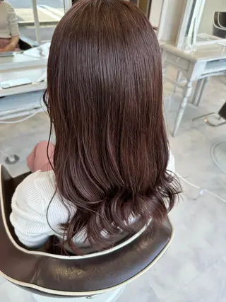 ロング カラー 💘韓国カラー💘 クルミのヘアスタイル