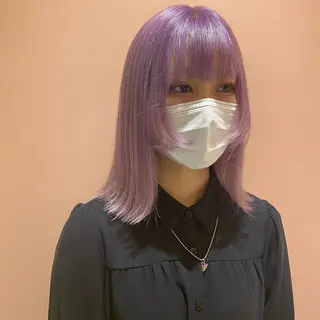 ミディアム カラー ORIKA 美容室のヘアスタイル