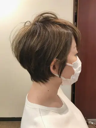 ショート カラー パーマ 髪質改善・縮毛矯正・ パーマ講師✨山田夏樹のヘアスタイル