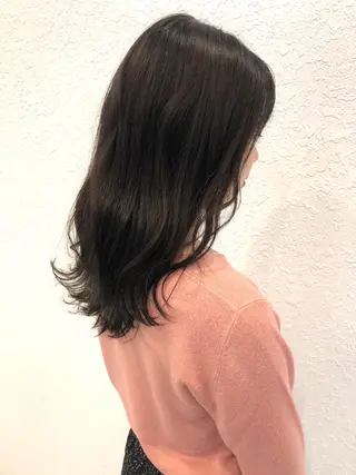 ロング カラー GO TODAY SHAiRE SALON岡山所属・Sana/ 耳ツボ/インナーのヘアスタイル