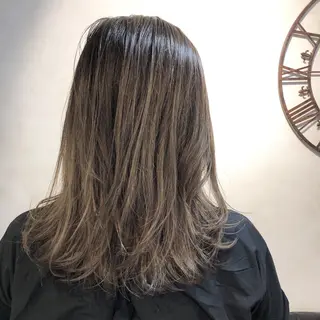 ミディアム カラー ヘアアレンジ ネイル AUBE HAIRazul吉祥寺所属・綺麗な髪質にしたい方 限定🌈清水　祥のヘアスタイル