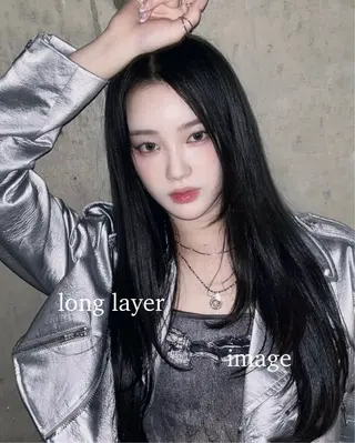 ロング レイヤー小顔ショート 吉田ジョウのヘアスタイル