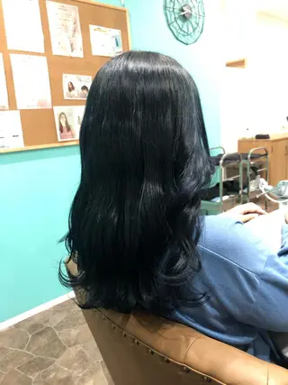 ロング カラー きらく あやののヘアスタイル