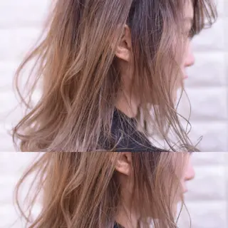 ミディアム カラー ハイトーンカラー RYUのヘアスタイル