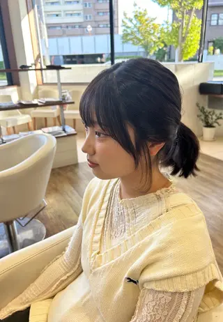 ミディアム 水木 里咲のヘアスタイル