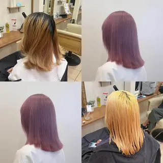 ミディアム カラー 🌈原宿🥣ケアブリ ーチ🥣平城秀馬🌈のヘアスタイル