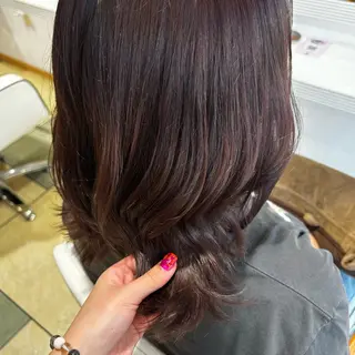 ミディアム カラー 🫧暖色🎨レイヤ ー🍀奈那美🫧のヘアスタイル