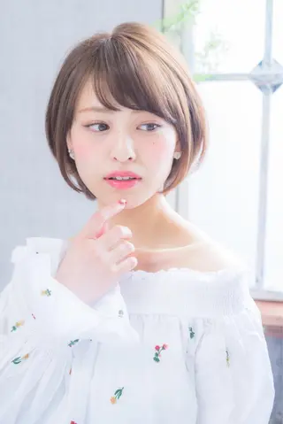 ショート カラー 神奈川大学最寄り白楽 三本松巧のヘアスタイル