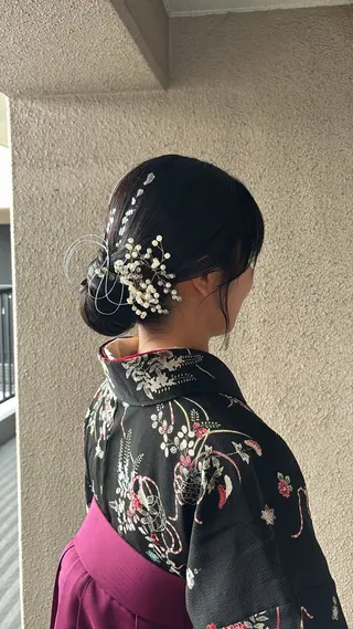ミディアム ヘアアレンジ chouette/ 根本優希のヘアスタイル
