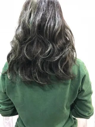 セミロング カラー パーマ 艶髪/韓国レイヤー イノウエヒロキのヘアスタイル