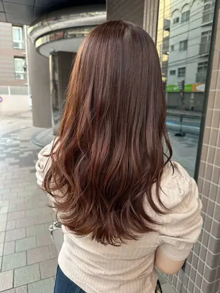 セミロング カラー 清水 遥香のヘアスタイル