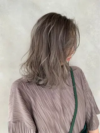 ミディアム カラー nok shibuya所属・✨ハイトーン特化✨ 透明感カラー✨渋谷✨のヘアスタイル