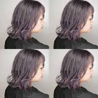 ミディアム カラー 竹内啓太 ボブのヘアスタイル