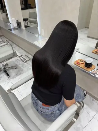 ロング king highlight&extensions梅田所属・髪質改善/似合わ せ/ダブルカラー盛田のヘアスタイル