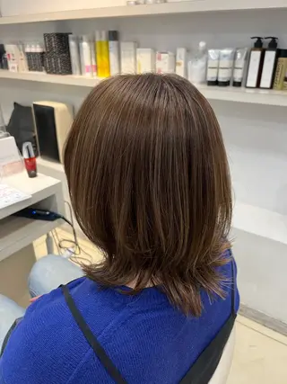 ミディアム カラー 🤎ベージュカラー/ 髪質改善/山岸🤎のヘアスタイル