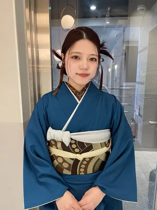 ヘアアレンジ satsuki 暖色・ブラウンカラーのヘアスタイル