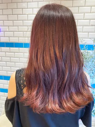 ロング カラー Loom .by Sea  ルームバイシー所属・レイヤー/前髪/ 韓国/CHIHIROのヘアスタイル