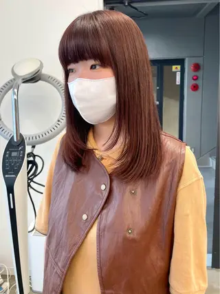 ミディアム カラー pole所属・【pole】 minaのヘアスタイル