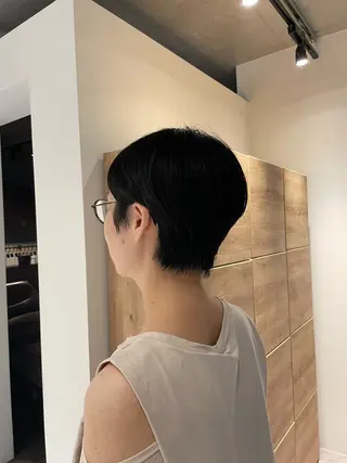 ショート 葉月/ボブ/ 透明感カラー／中目黒のヘアスタイル