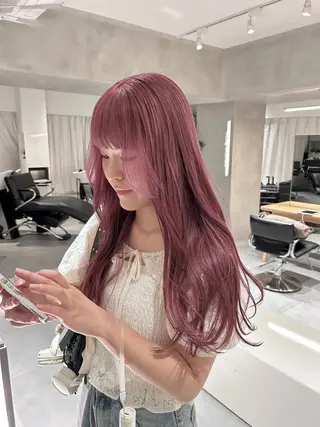ロング カラー 🪞韓国透けhair 🪞honokaのヘアスタイル