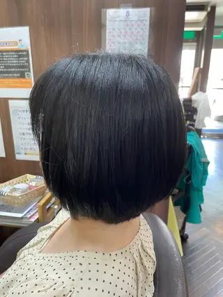 ミディアム カラー katae sayoriのヘアスタイル