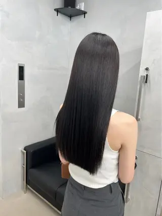 ロング カラー navile 銀座 角田 龍太のヘアスタイル