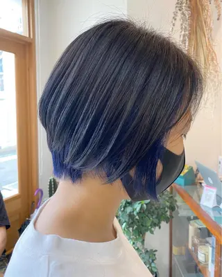 ショート カラー パーマ OVER→三軒茶屋 /縮毛矯正・髪質改善のヘアスタイル