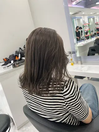 カラー 似合わせ💗透け感 💗うる艶カラー💗のヘアスタイル