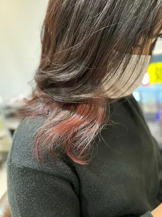 ミディアム カラー 💎エクステ専門店 BIZE梅田🇰🇷のヘアスタイル