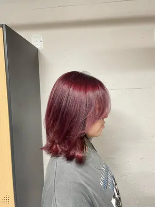 ミディアム tokute 中野真咲🐺のヘアスタイル