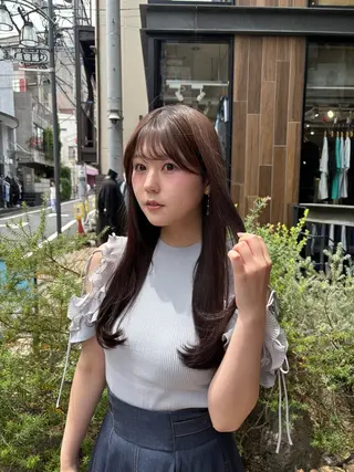 ロング カラー 巻ける縮毛矯正🌸 勝倉　麗のヘアスタイル
