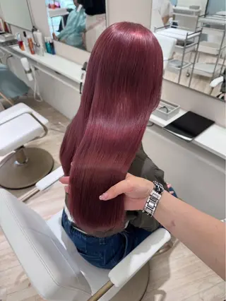 ロング カラー Parve Mix 森 美遥🇰🇷🩶のヘアスタイル