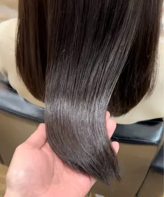 ミディアム カラー カラーダメージが艶々 『ケア特化店』KONのヘアスタイル