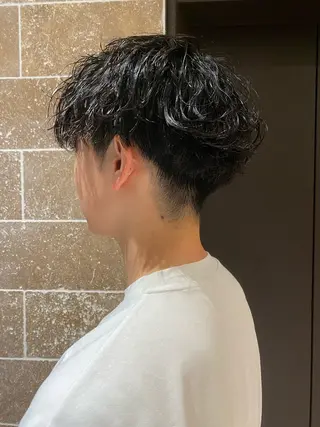 パーマ メンズ 韓国ヘア/銀座/ 艶髪/ウチダのヘアスタイル