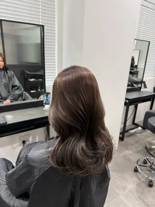 セミロング カラー ヘアアレンジ 💗横浜美容室 💗HARUNAのヘアスタイル